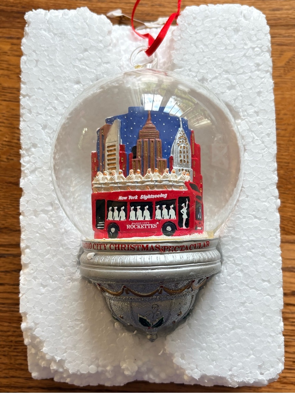 2008 Radio City Christmas Spectacular: The Rockettes Times Square Ornament Globe - Picture 2 of 16